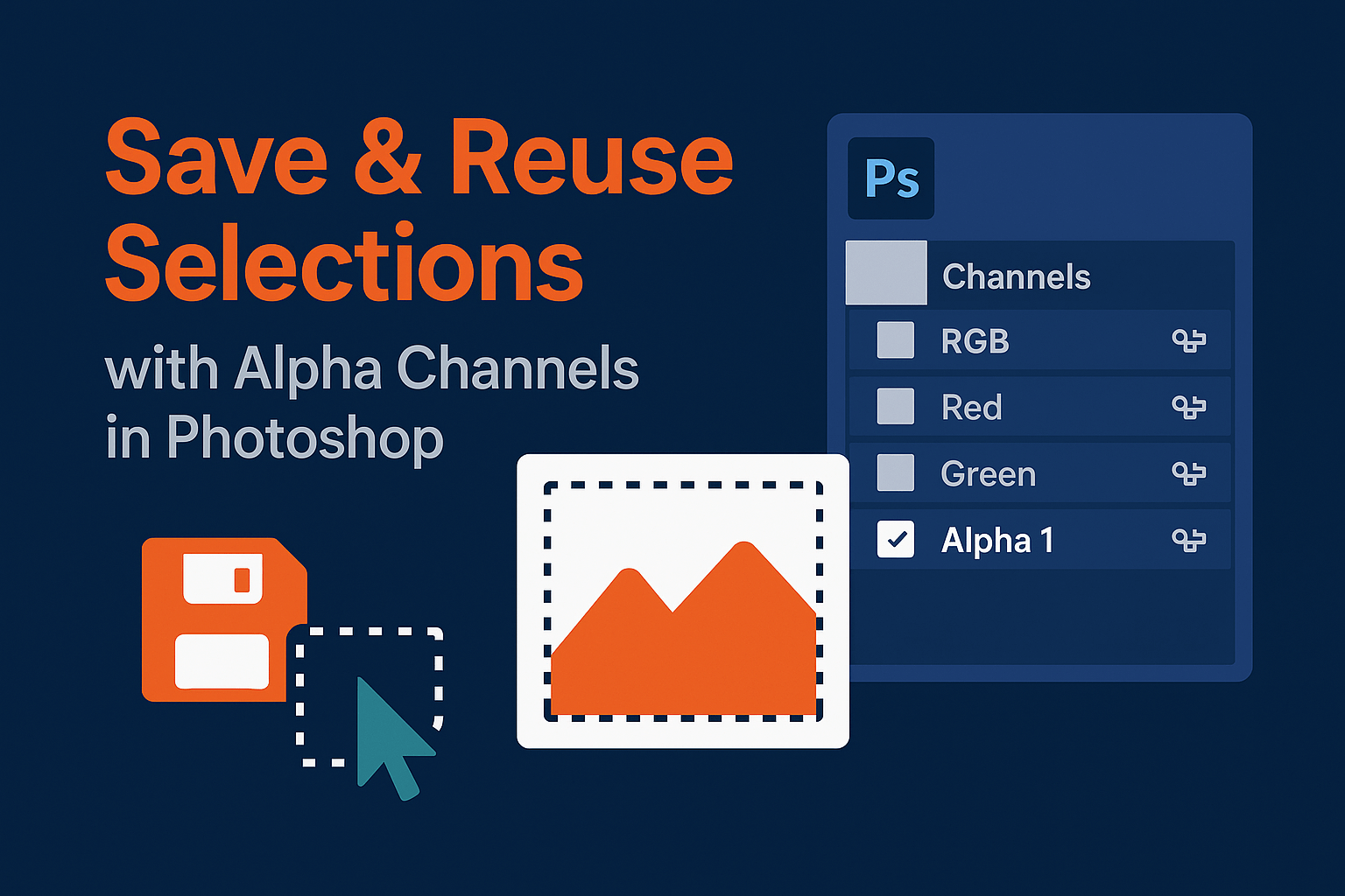 Save & Reuse Selections with Alpha Channels in Photoshop